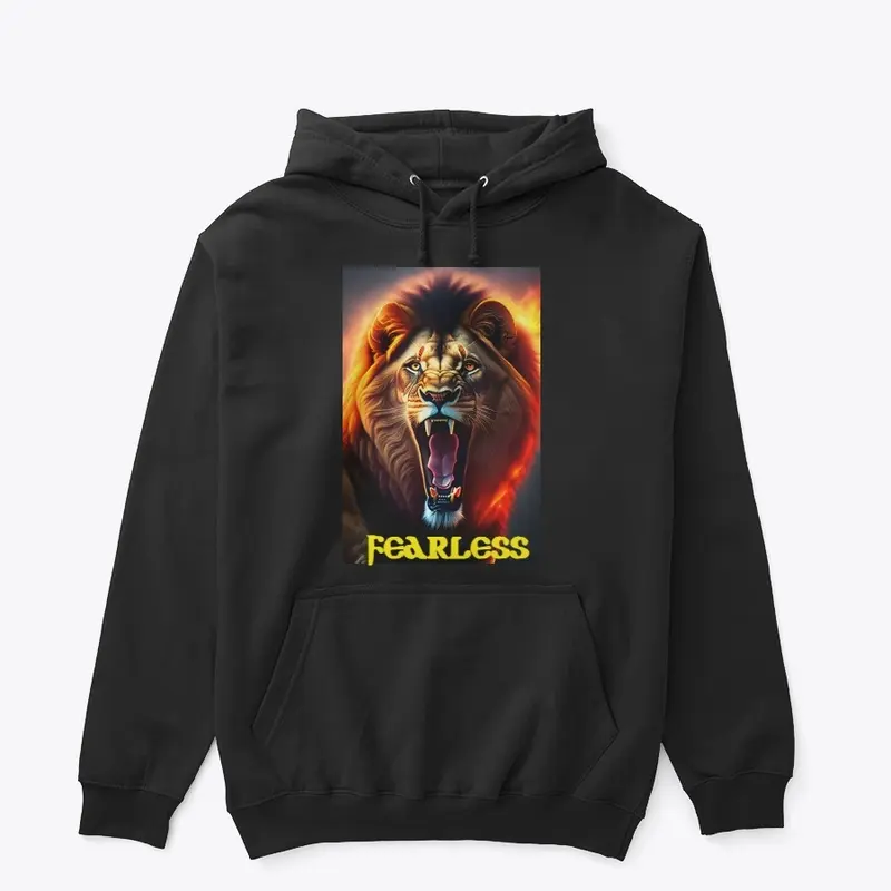 fearless lion printed