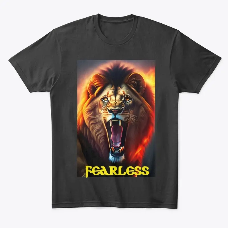 fearless lion printed