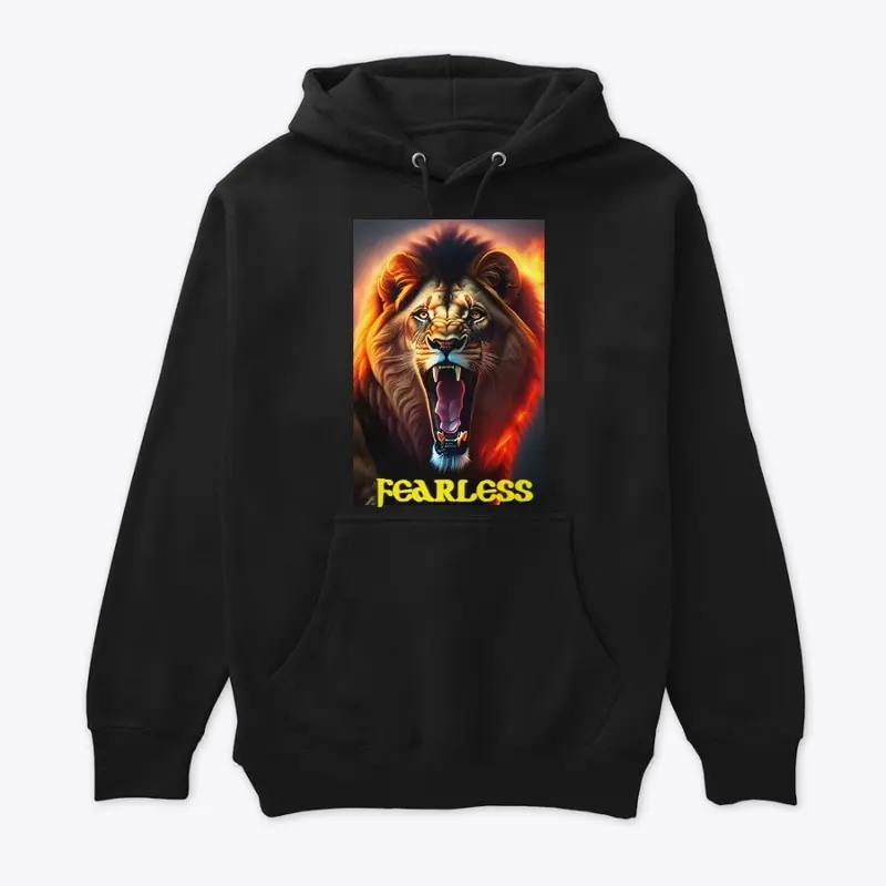 fearless lion printed