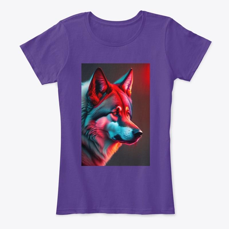 new design essential tee wolf design