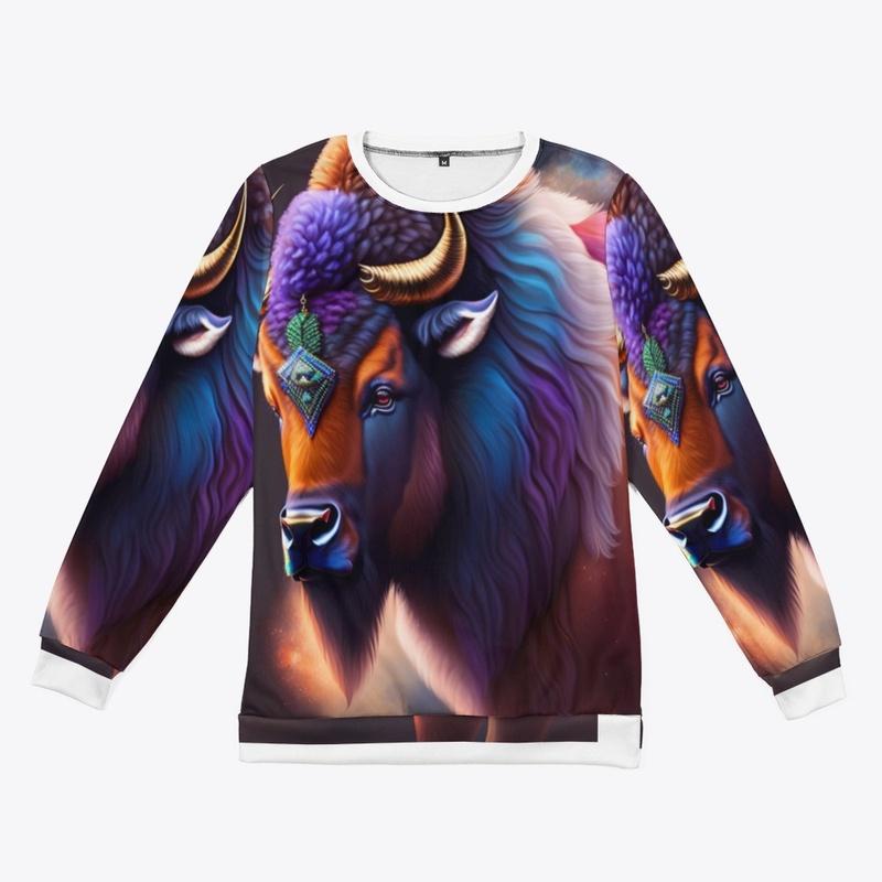 amazing buffalo design t-shirt long 