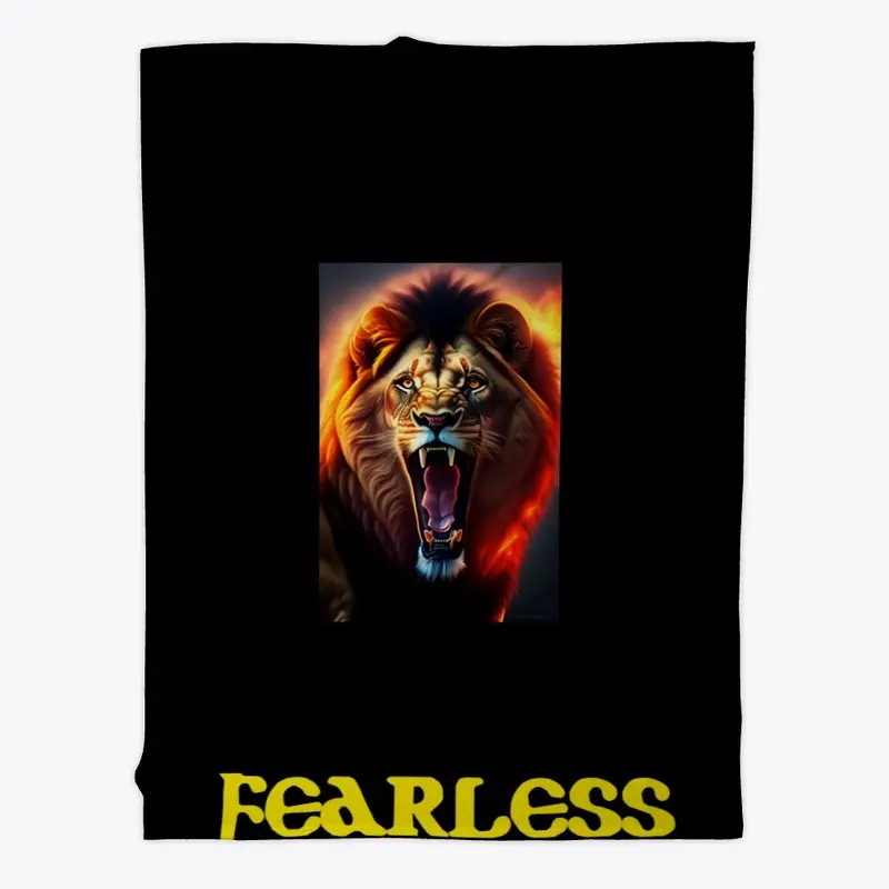 fearless lion printed