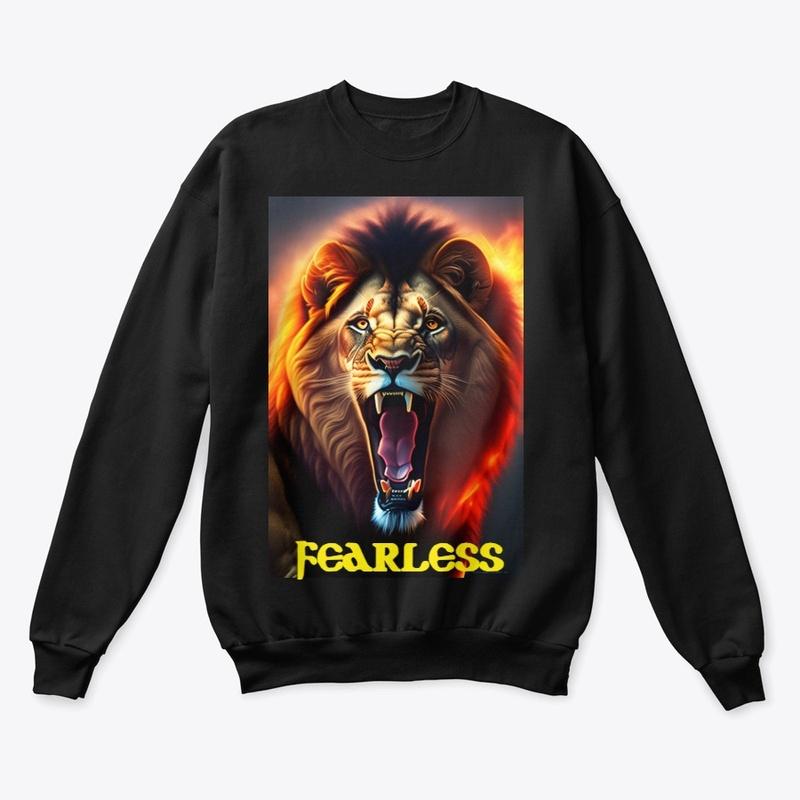 fearless lion printed