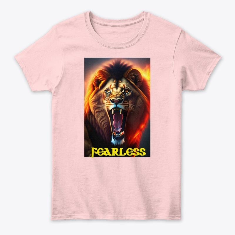 fearless lion printed